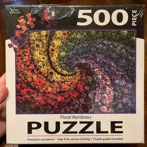 Floral Rainbows 500-Piece Puzzle